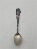 Indian Chief Sterling Silver Souvenir Spoon
