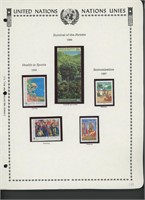 United Nations New York Stamps 1987-1988