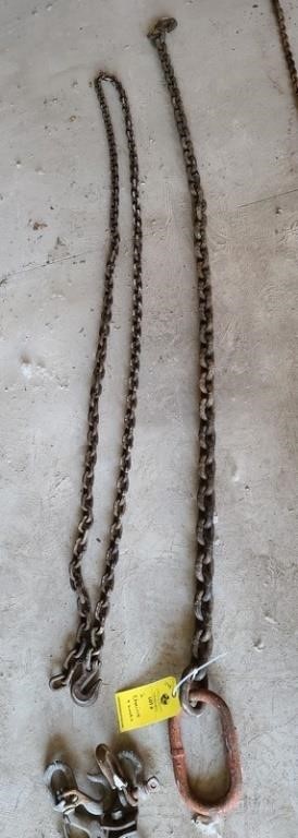 (2) CHAINS AND HOOKS