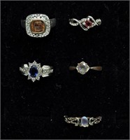 5 Gemstone Rings