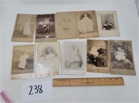 Cabinet cards of children and babies