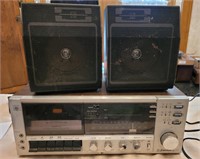 Emerson AM/FM/Cassette player radio with two
