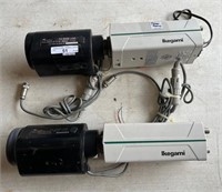 Pair Ikegami Surveilance Cams