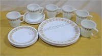 Corelle Butterfly Gold pattern dishes.  6 four