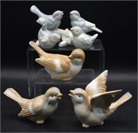 Group of Porcelain Bird Figures