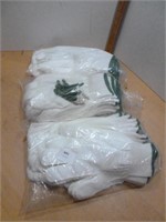 NEW Gloves White Knit Size XL - 3 Bags