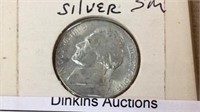 Silver, Washington nickel coin