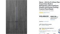 Dacor 23.5cf 4-DoorFlexFrenchDoorRefrigerator