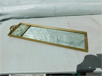 Vintage mirror, plaster frame poorly repaired