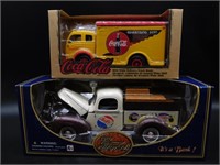 COCA-COLA DIE CAST DELIVERY TRUCKS LOT OF 2