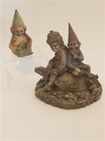 VTG TOM CLARK GNOMES-HEATHER AND MEG-GOOD SHAPE