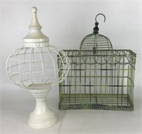 Decorative Bird Cages, Lot of 2