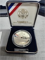 World War 2 50th Anniversary 1 Ounce Silver Coin