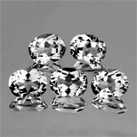 Natural White Topaz 9x7 MM {Flawless-VVS1}