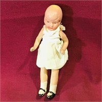 Chalkware Doll (Antique) (5" Tall)