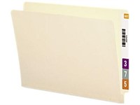 Straight Cut End Tab Folders, 91/2Inch Front,