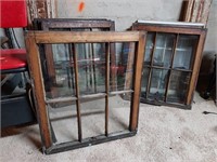 8 Windows- wood , glass panes  24x27"
