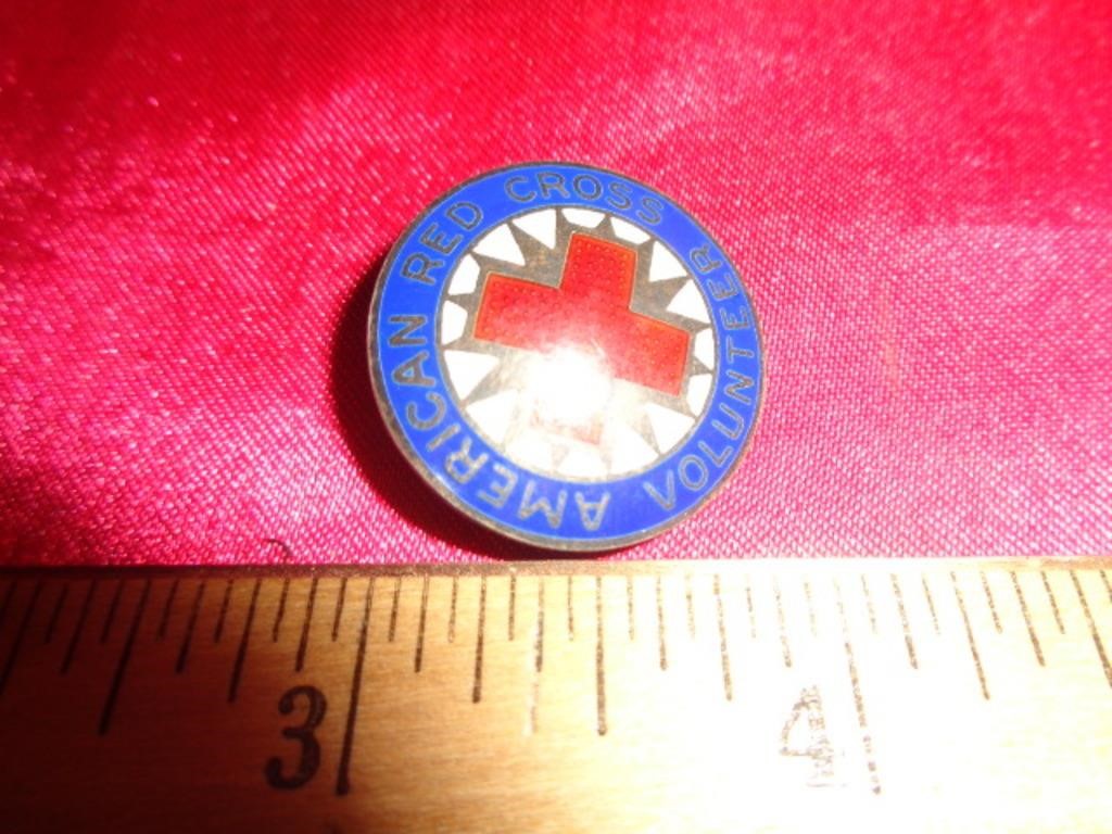 STERLING SILVER RED CROSS PIN