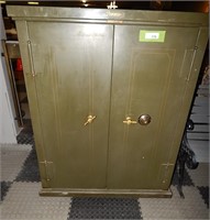 Large Antique "Safe-Cabinet" Roll Around