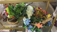 Faux flower decor lot