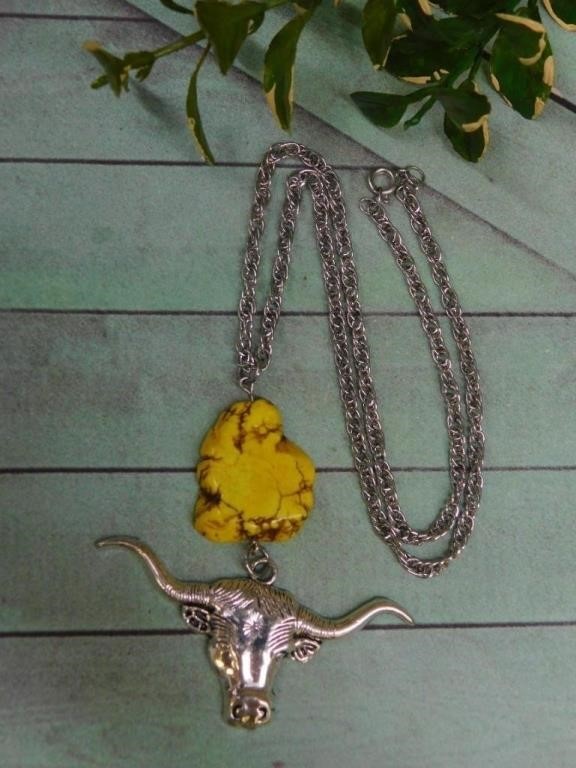 COW SKULL NECKLACE