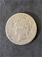 Peace 1927 90% Silver Dollar