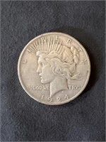 Peace 1924 90% Silver Dollar