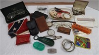 Misc Lot - Men's Wallets, Orvis Pocket Watch &