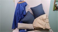 LL Bean Down Comforter, Throw Pillows & Fleece