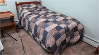 Maple Twin Bed - Inc Mattress, Box Springs &