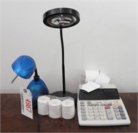 Lot #4967 - (2) contemporary desk lamps and