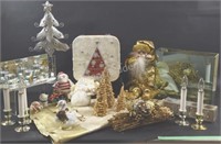 Christmas Candles Holders, Figurines, Runner