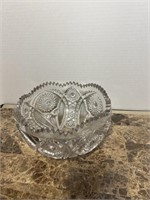 CLEAR CUT TOOTHED BOWL 8 3/4" X 5 1/2"