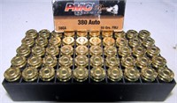 50 pcs. .380 auto cartridges