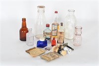 Vintage Glass Bottles, Coin Purses, Shave Brushes