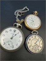 Vintage Elgin’s, Hampden pocket watches