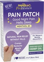 PainBloc24 ProWomen Pain Relief Patch with Hemp —