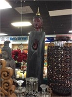 Large Asian wooden statue