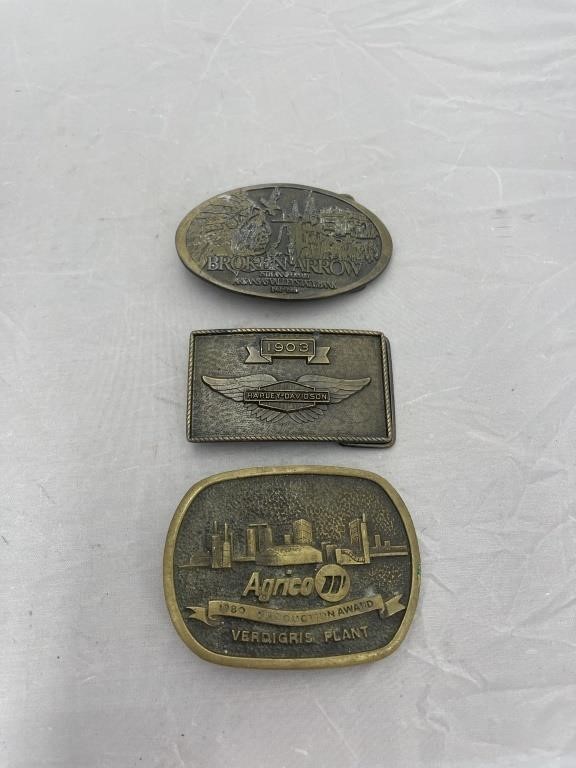 3 Belt Buckles