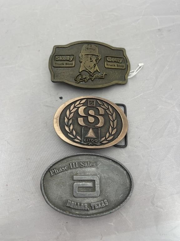 3 Belt Buckles