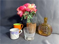 Mugs Qty 2, Vase Qty 2