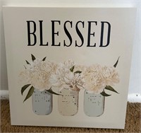 12x12 Blessed Canvas