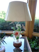 Unusual Table Lamp with Metal Font and