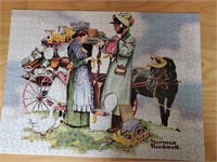 550 Jigsaw Puzzle Norman Rockwell, opened complete
