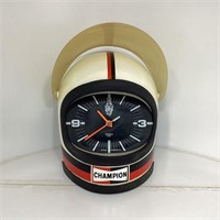 Rare Champion Helmet Clock Working Condition