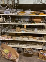 Miscellaneous hardware on shelves