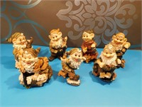 Lot de 7 Figurine Des Nains de Blanche-Neige