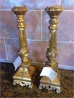 X2 Gold Candle Holder