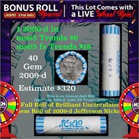 1-5 FREE BU Nickel rolls with win of this 2009-d 4