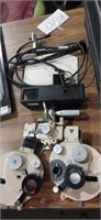 Lot with assortment of optometry equipment